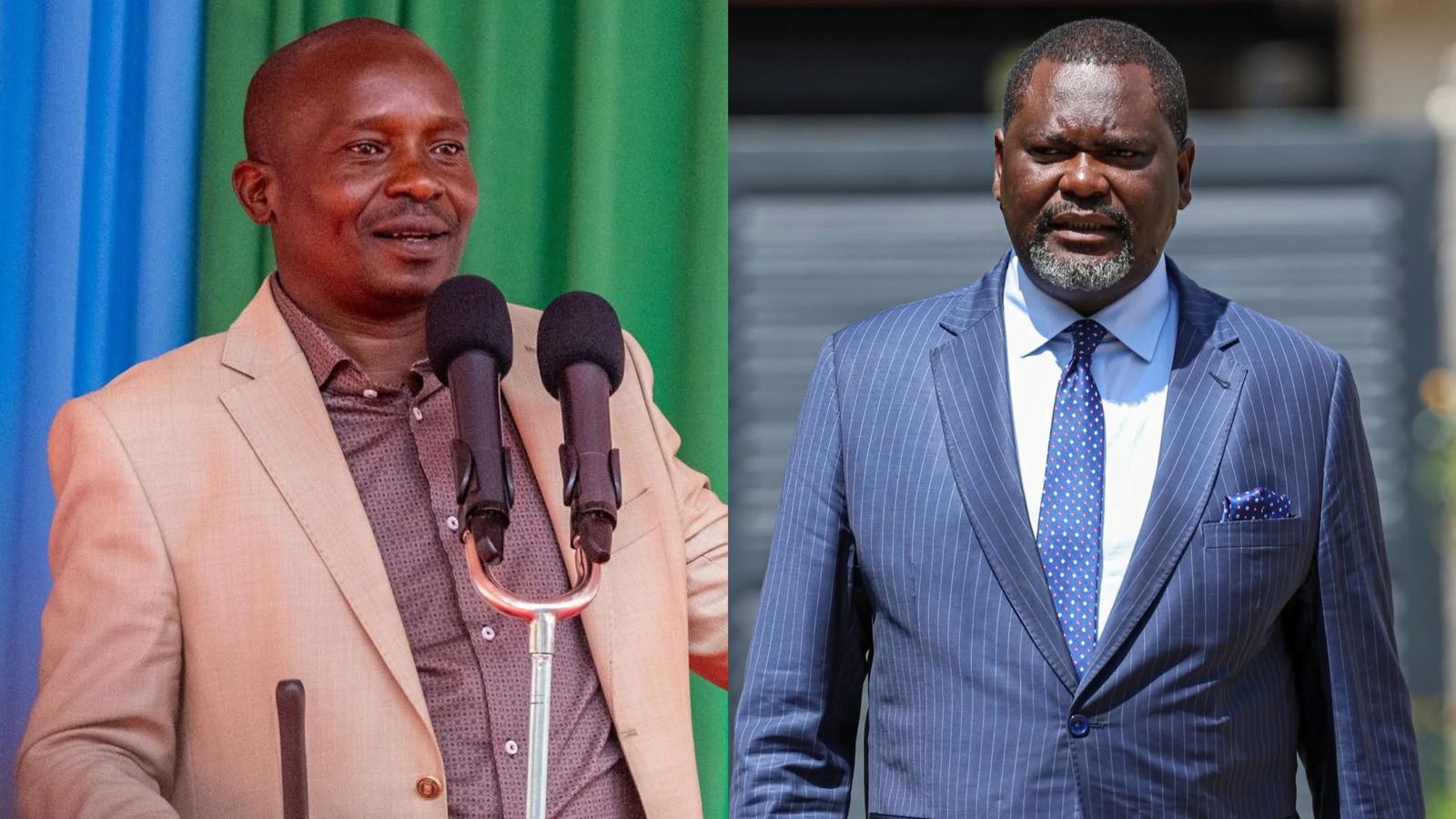 File image of Deputy President Kithure Kindiki and Public Service Cabinet Secretary Geoffrey Ruku