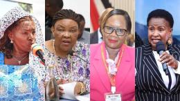 A photo collage of Machakos Woman Rep Joyce Kamene, Senator Agnes Kavindu, Speaker Anne Kiusya and Governor Wavinya Ndeti