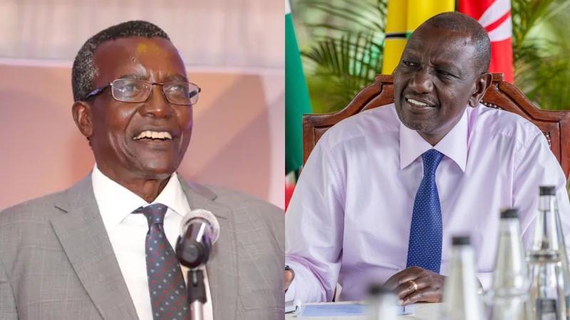 File image of former Chief Justice David Maraga and President William Ruto