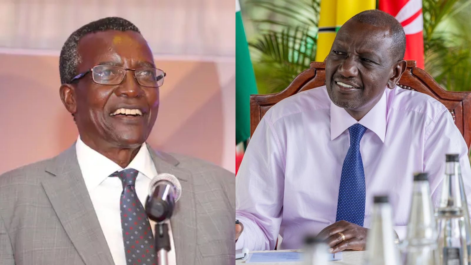 File image of former Chief Justice David Maraga and President William Ruto