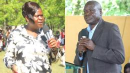 File image of Homa Bay Governor Gladys Wanga and Deputy Governor Oyugi Magwanga