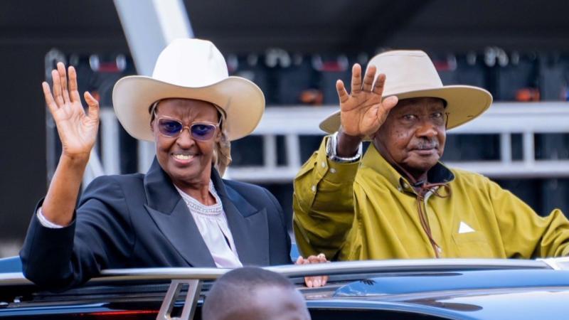 File image of President Yoweri Museveni and Janet