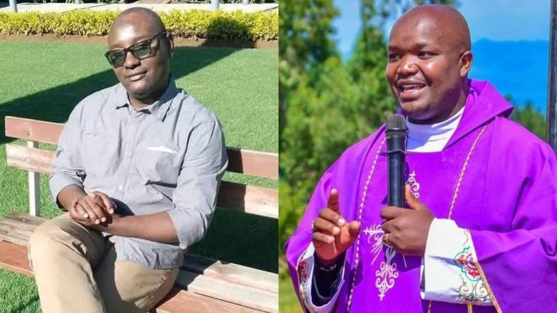 File image of Fr. John Maina and Fr. Alois Bett