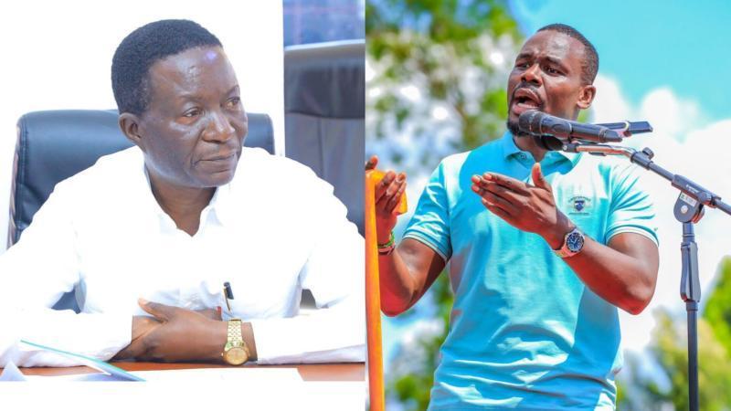 File image of slain Kasipul MP Charles Were and South Mugirango MP Silvanus Osoro