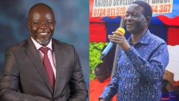 File image of Philip Aroko and slain Kasipul MP Charles Were