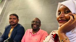 File image of Hussein Khalid, Willy Mutunga and Hanifa Adan in Tanzania
