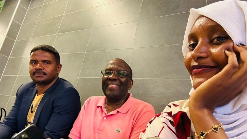 File image of Hussein Khalid, Willy Mutunga and Hanifa Adan in Tanzania