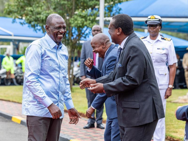 President William Ruto with DP Kithure Kindiki and Prime CS Musalia Mudavadi.