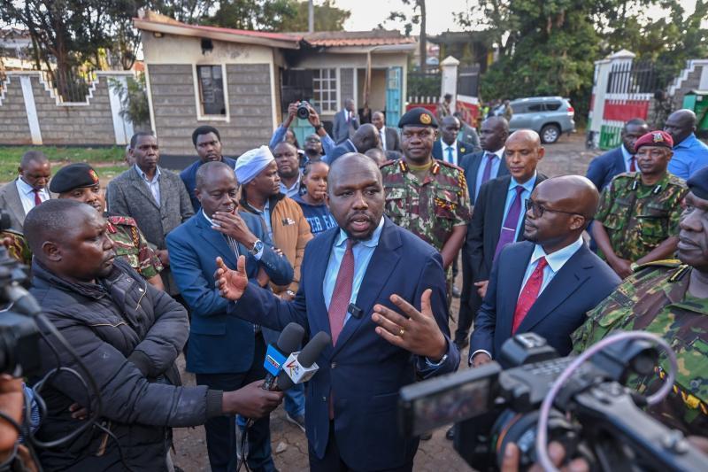 File image of Interior CS Kipchumba Murkomen.