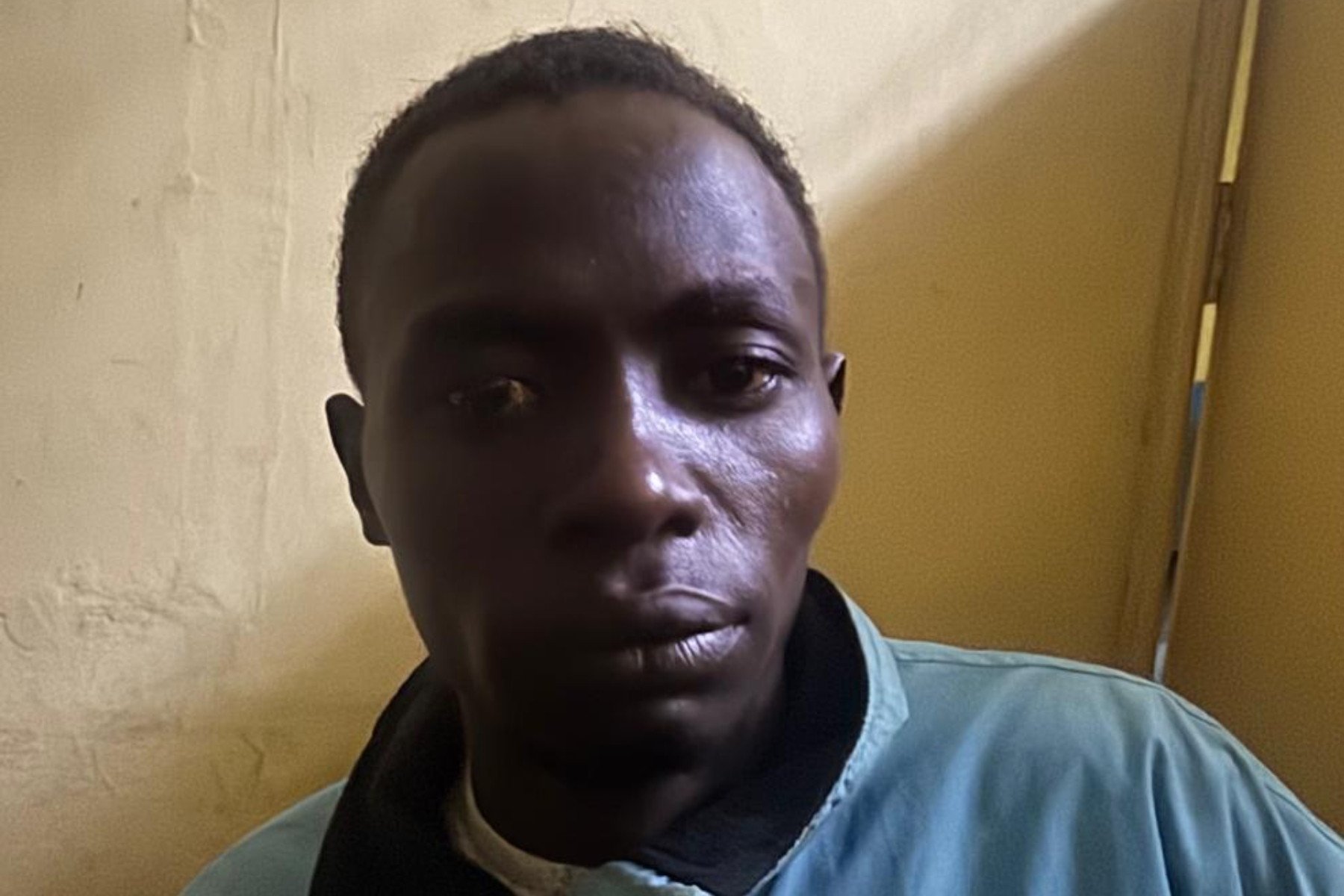 File image of a suspect arrested in Nakuru.