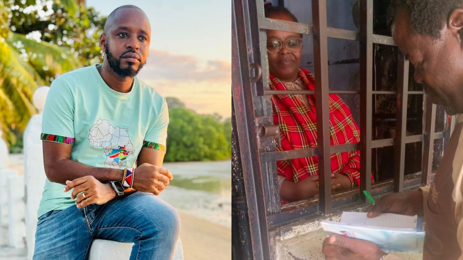 File image of Boniface Mwangi and Rose Njeri
