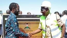 File image of Kisumu Governor Anyang' Nyong'o and President William Ruto