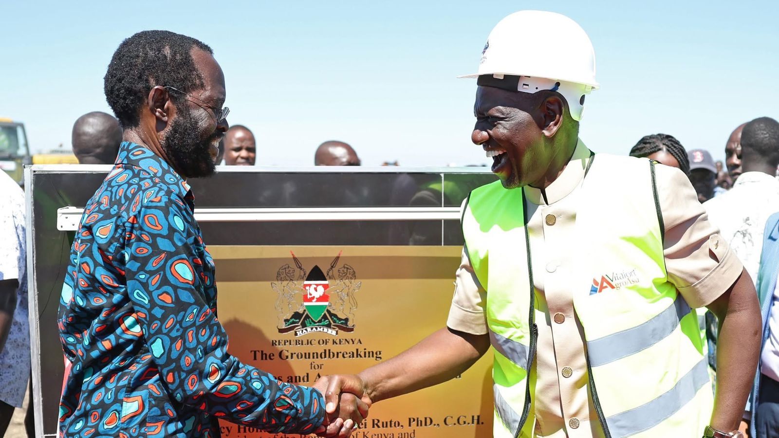 File image of Kisumu Governor Anyang' Nyong'o and President William Ruto