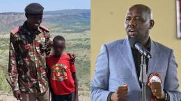 File image of the rescued teenager and Interior Cabinet Secretary Kipchumba Murkomen
