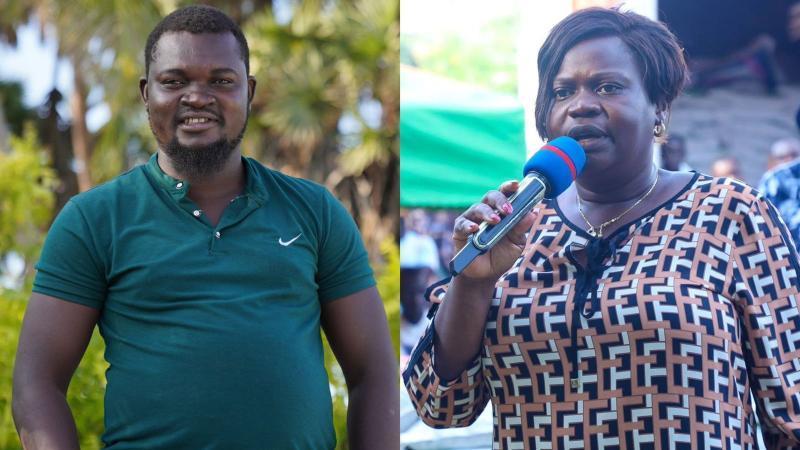 File image of Albert Ojwang and Homa Bay Governor Gladys Wanga
