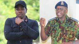 File image of Kelvin Moinde and Deputy Inspector General Eliud Lagat