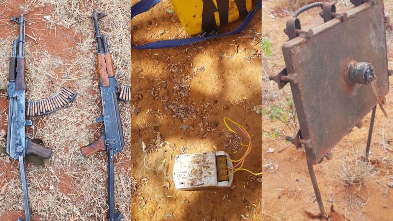 File image of weapons recovered from the terrorists