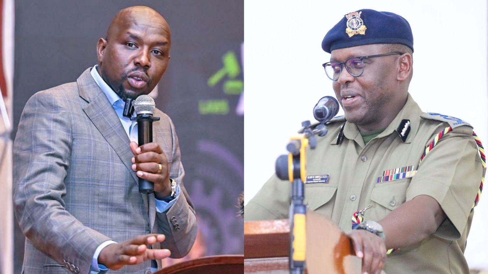 File image of Interior CS Kipchumba Murkomen and Deputy Inspector General of Police Eliud Lagat