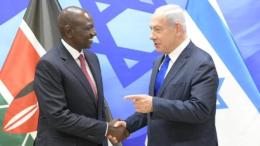 File image of President William Ruto and Israel Prime Minister Benjamin Netanyahu