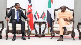 File image of President William Ruto and RSF leader Mohamed Hamdan Dagalo