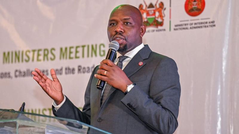 File image of Interior CS Kipchumba Murkomen