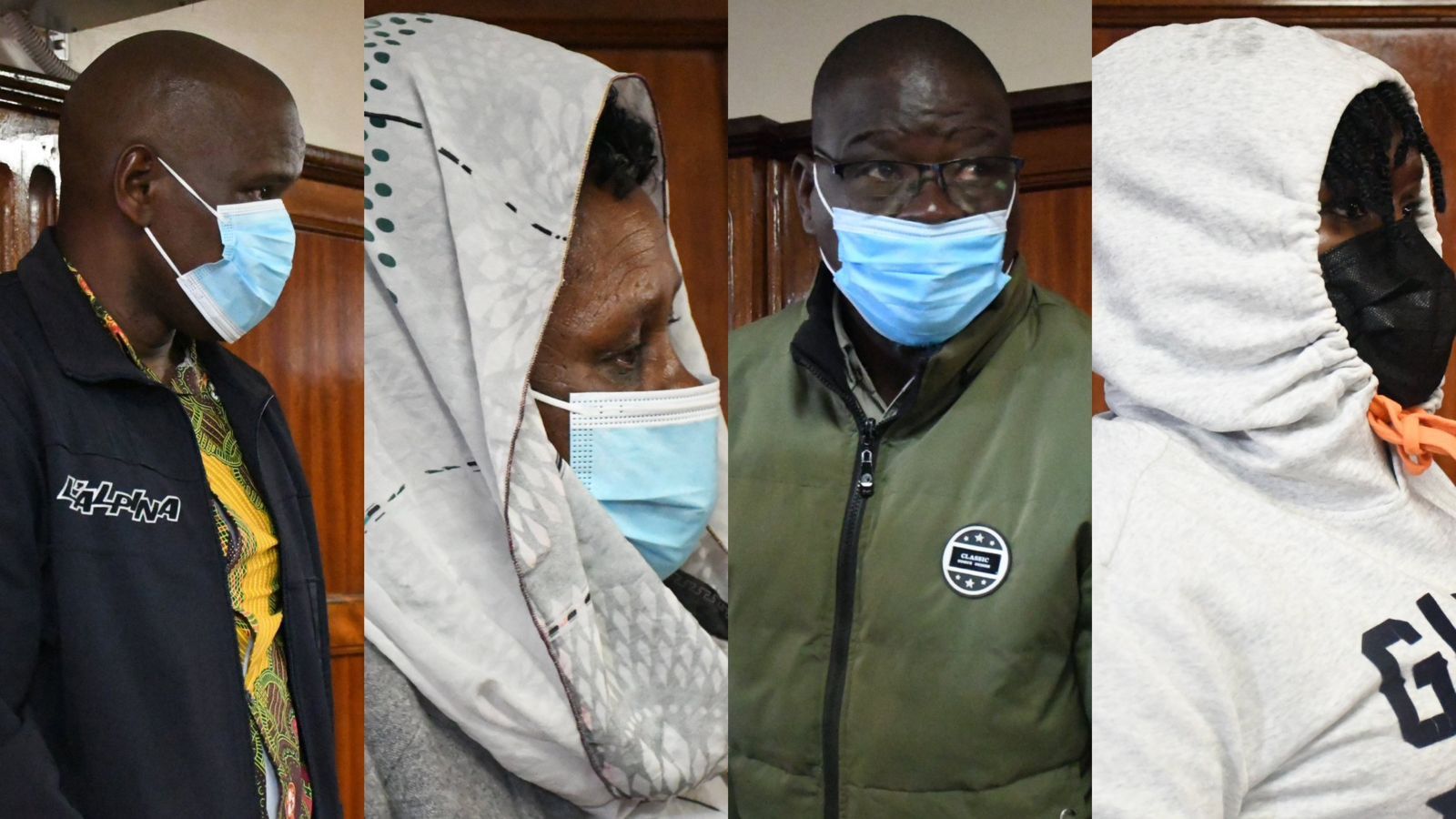 File image of the four officers