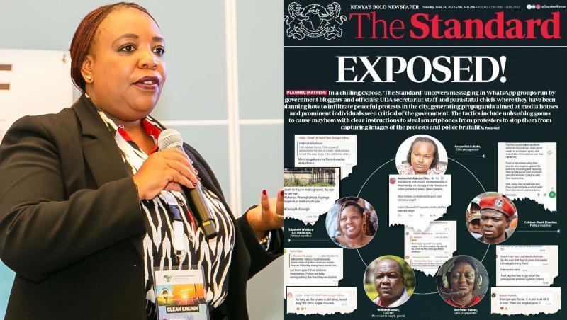 File image of Joy Mdivo and The Standard newspaper