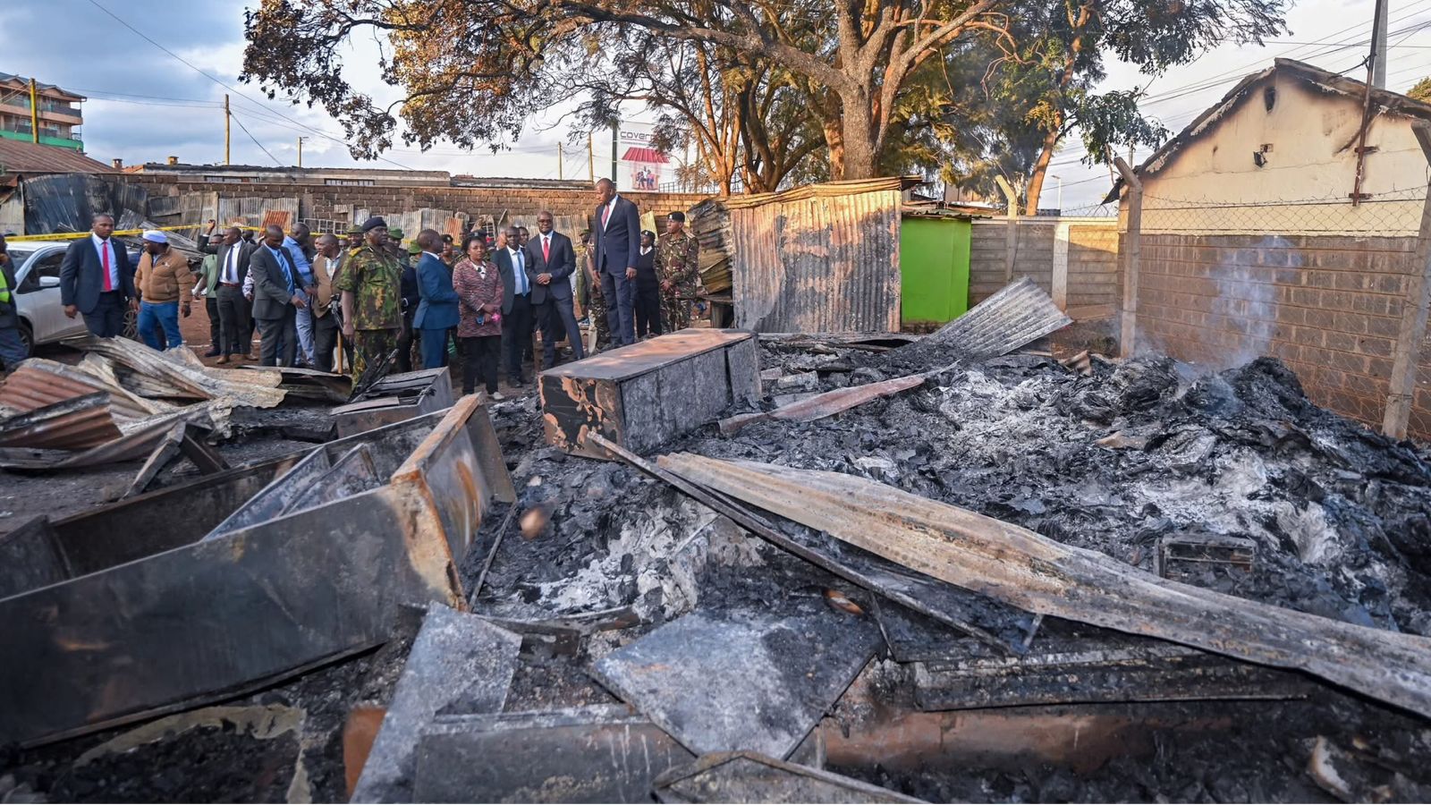 File image of damaged property in Kikuyu