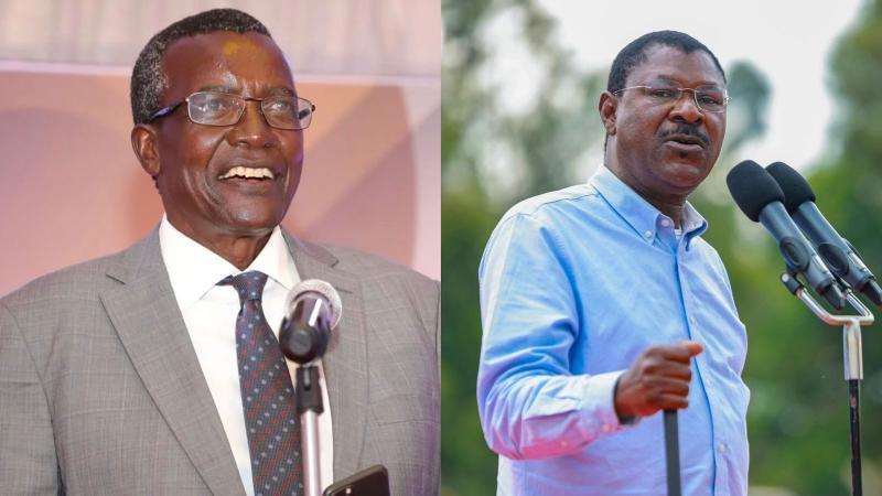 File image of former Chief Justice David Maraga and National Assembly Speaker Moses Wetang'ula