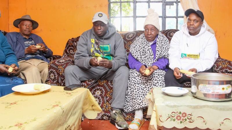 File image of former Deputy President Rigathi Gachagua and his family