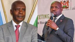 File image of Kivutha Kibwana and Interior CS Kipchumba Murkomen