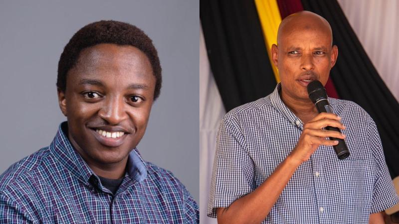 File image of Ndiagui Kinyagia and DCI director Mohamed Amin