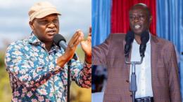 File image of Farouk Kibet and former Deputy President Rigathi Gachagua