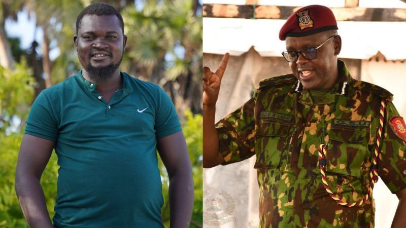 File image of Albert Ojwang and Deputy Inspector General Eliud Lagat