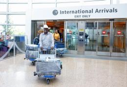 Rigathi Gachagua arrives in the US.