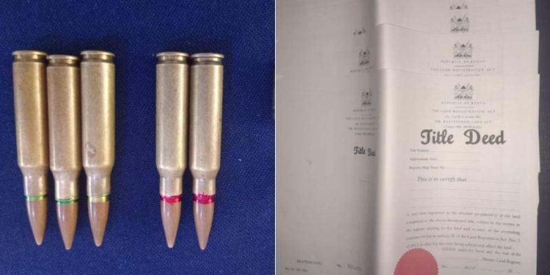Items recovered following an arrest