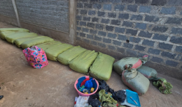Drugs from a raid in Murang'a