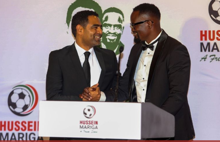 FKF president Hussein Mohammed and his vice president McDonald Mariga
