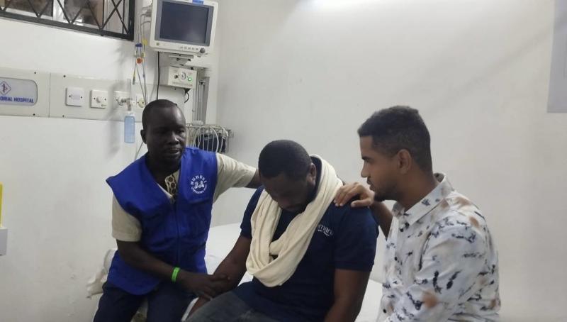 Mwabili Mwagodi in hospital.