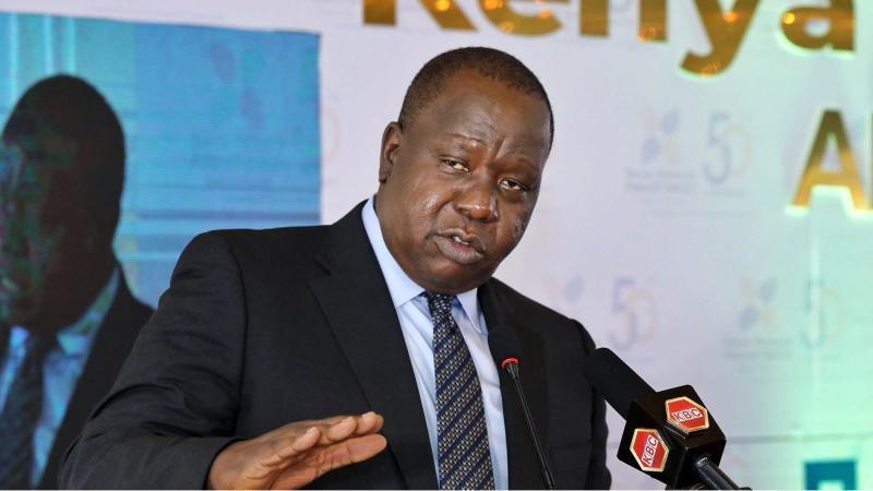 File image of former Interior Cabinet Secretary Fred Matiang'i