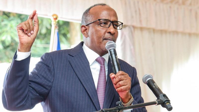 File image of Health Cabinet Secretary Aden Duale