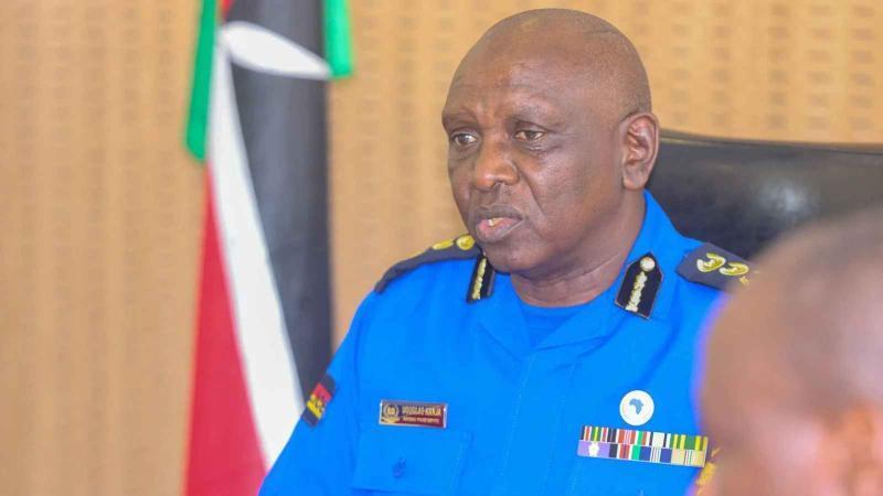 File image of the Inspector General of Police Douglas Kanja
