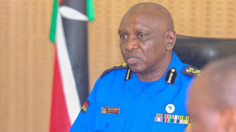 File image of the Inspector General of Police Douglas Kanja