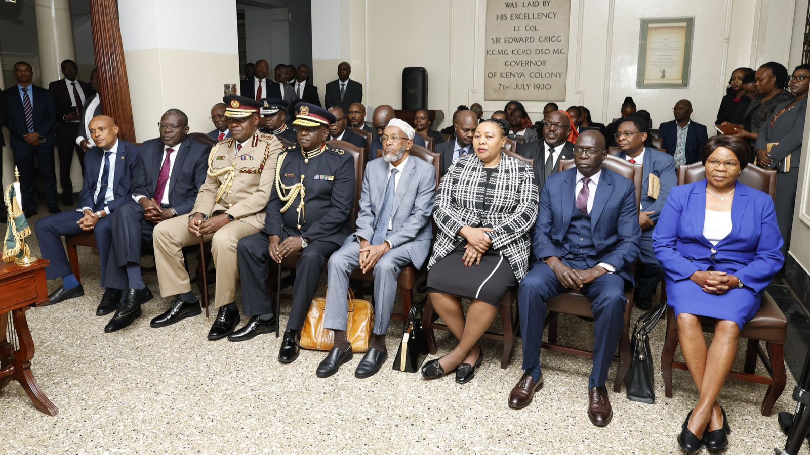 File image of newly appointed members and top police bosses at the swearing-in ceremony at the Supreme Court