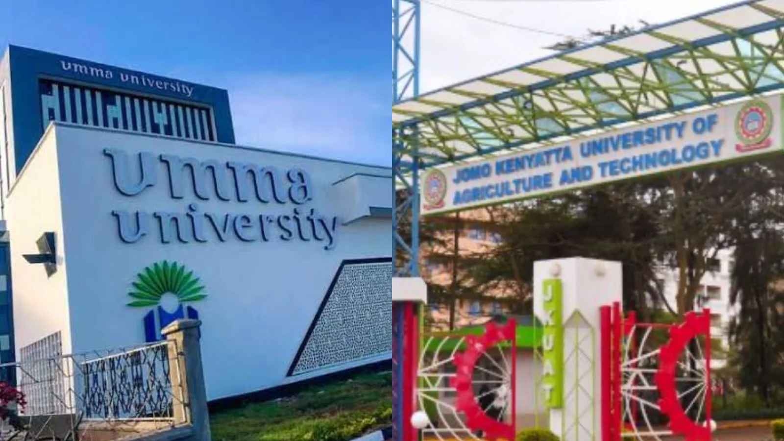 File image of Umma University and JKUAT