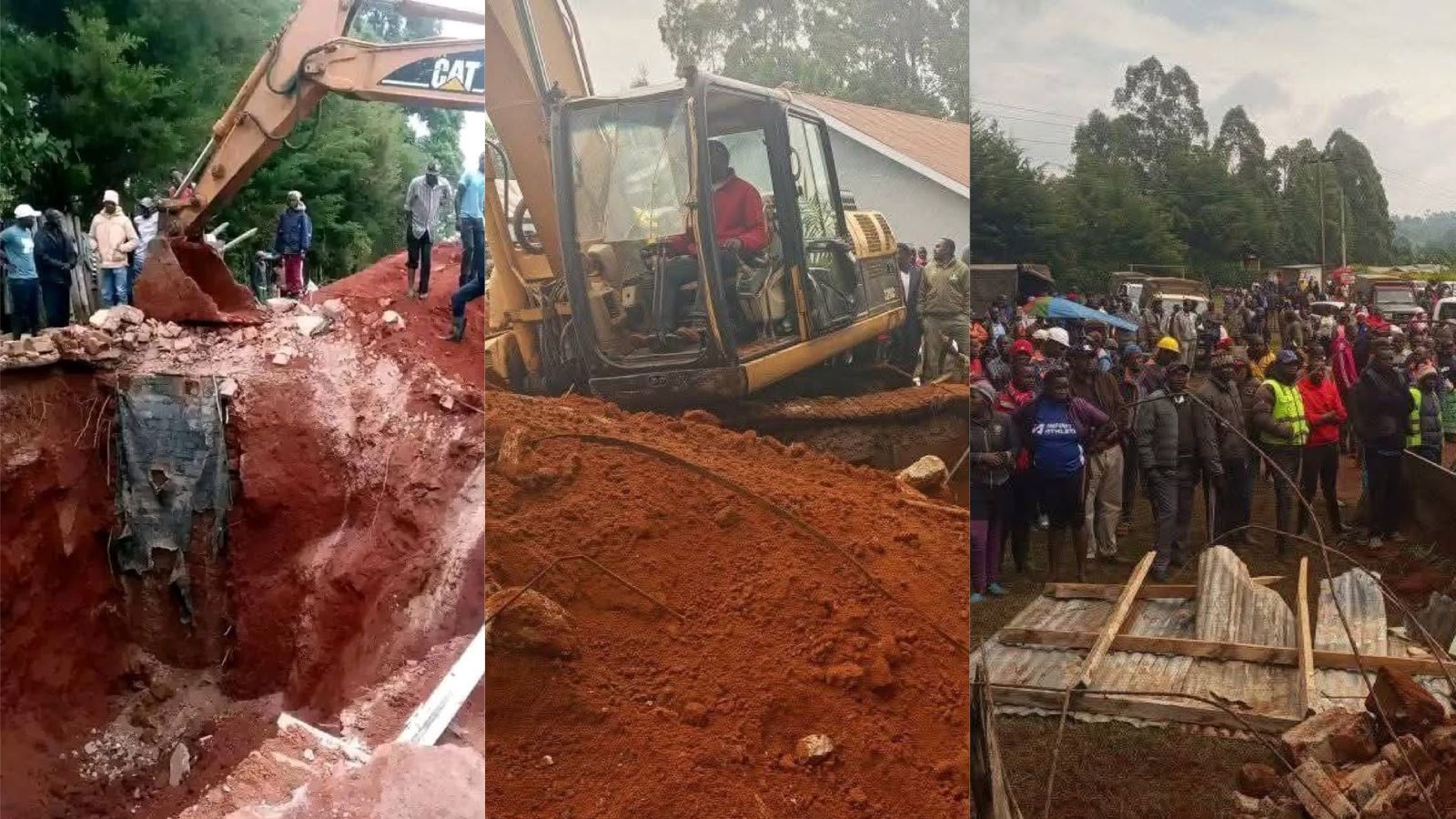 File image of the collapsed pit latrine