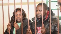 File image of Wanjiku Thiga and Peter 'Kawanjiru' Kinyanjui in court