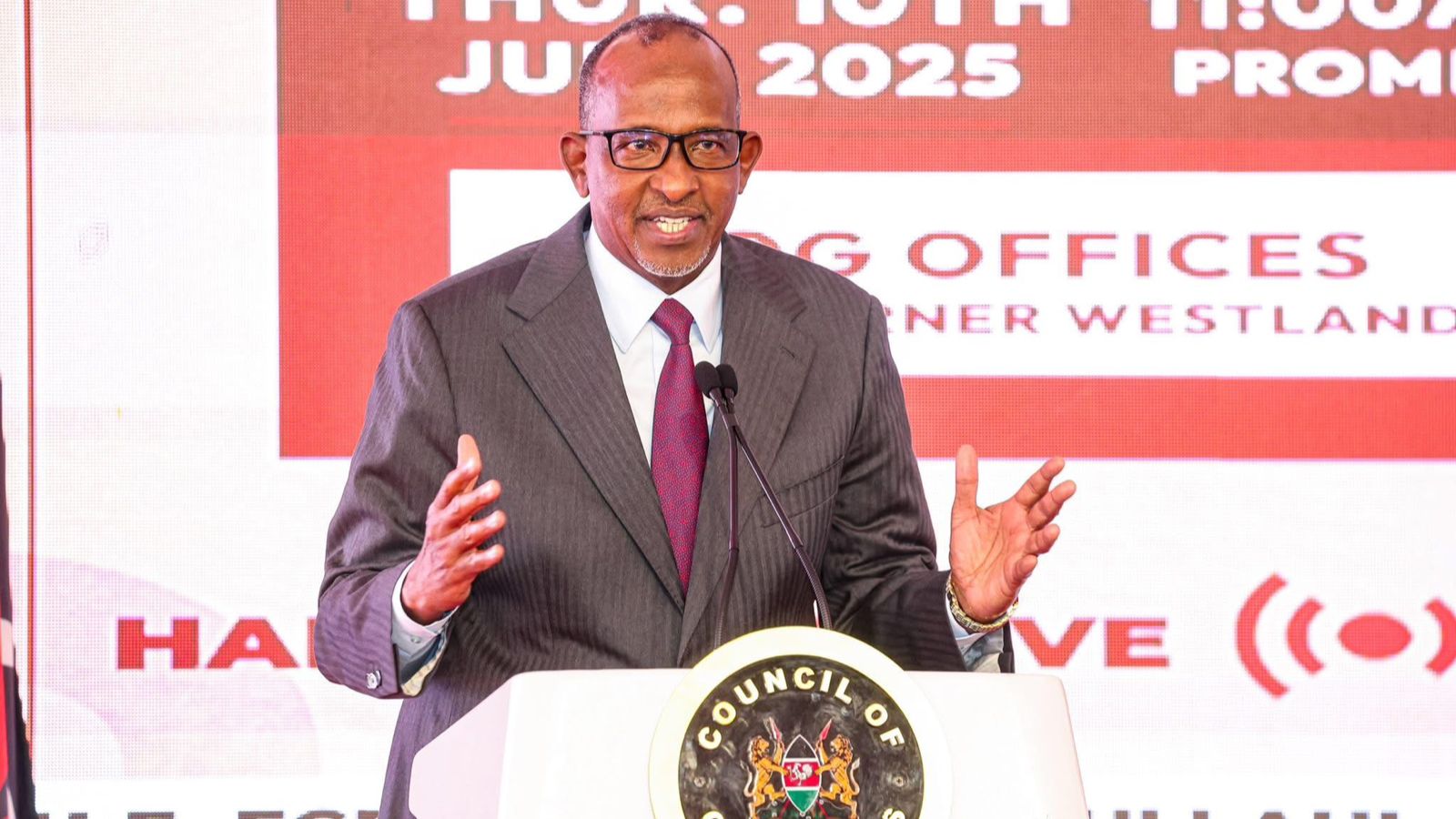 File image of Health Cabinet Secretary Aden Duale