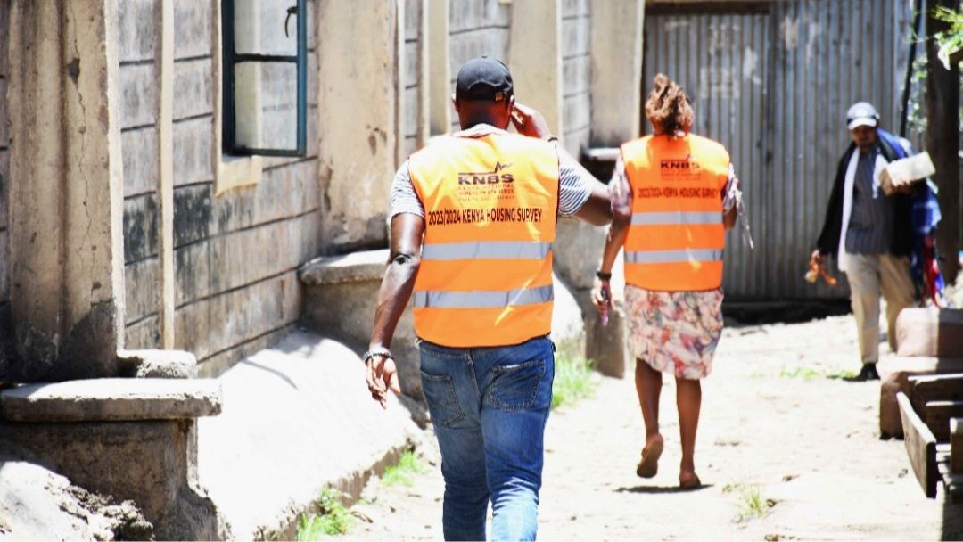 File image of KNBS enumerators during a past survey
