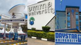 File image of Kenyatta University, Umma University and Daystar University